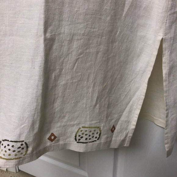 Blue Cactus 100% Linen Dress  S - Picture 6 of 8